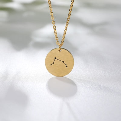 Twelve Constellations Pendant Necklace