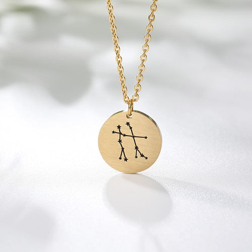 Twelve Constellations Pendant Necklace