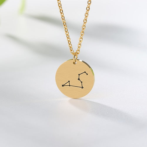 Twelve Constellations Pendant Necklace