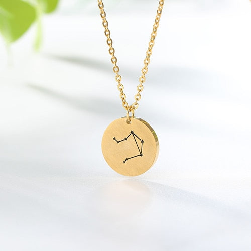 Twelve Constellations Pendant Necklace