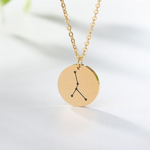 Twelve Constellations Pendant Necklace