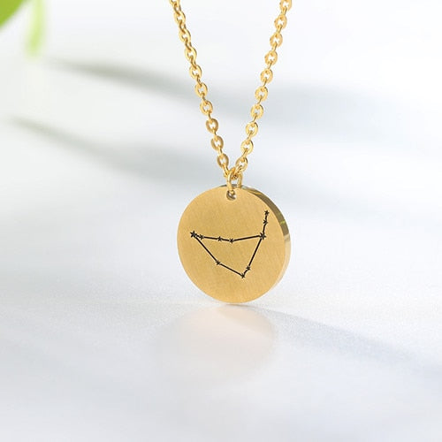 Twelve Constellations Pendant Necklace