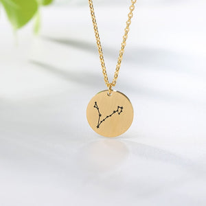 Twelve Constellations Pendant Necklace