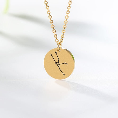Twelve Constellations Pendant Necklace