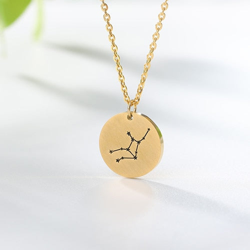 Twelve Constellations Pendant Necklace