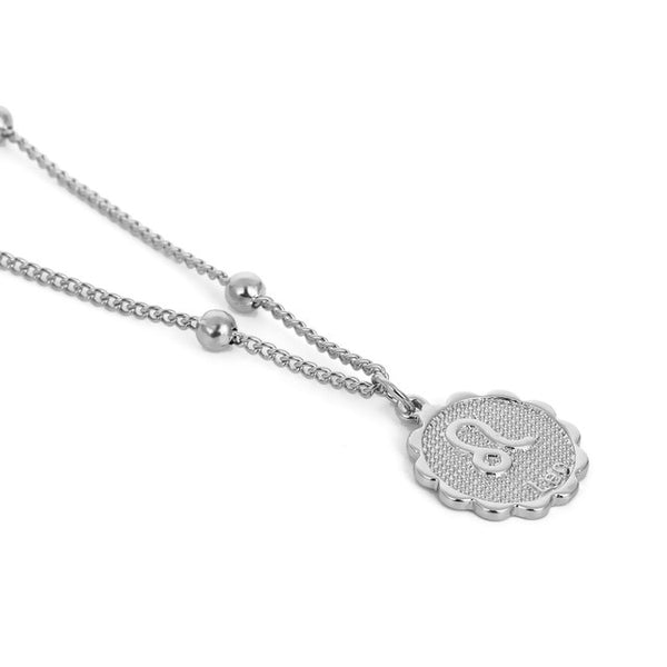 Cute Little Zodiac Coin Pendant Necklace