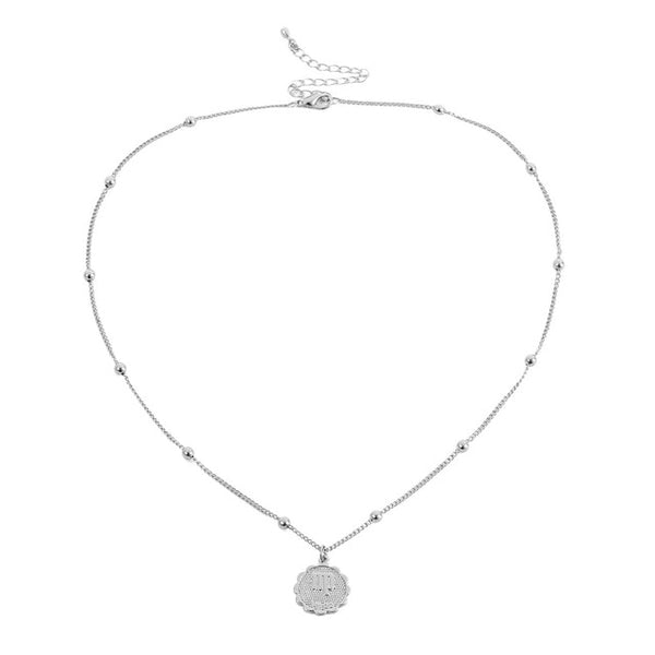 Cute Little Zodiac Coin Pendant Necklace