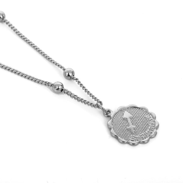 Cute Little Zodiac Coin Pendant Necklace