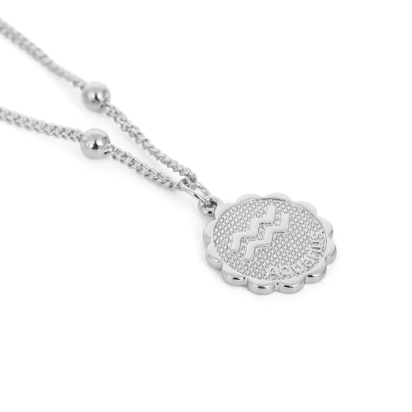 Cute Little Zodiac Coin Pendant Necklace