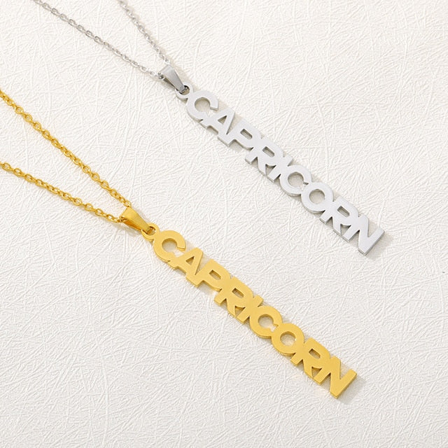 Statement Zodiac Pendant Necklace