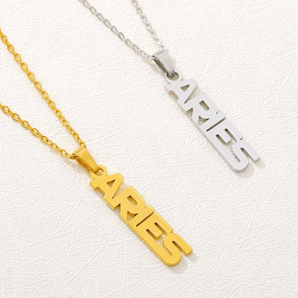 Statement Zodiac Pendant Necklace