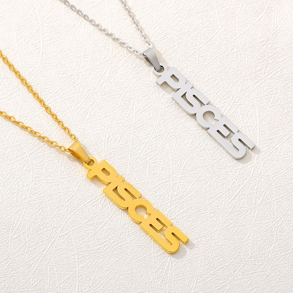 Statement Zodiac Pendant Necklace