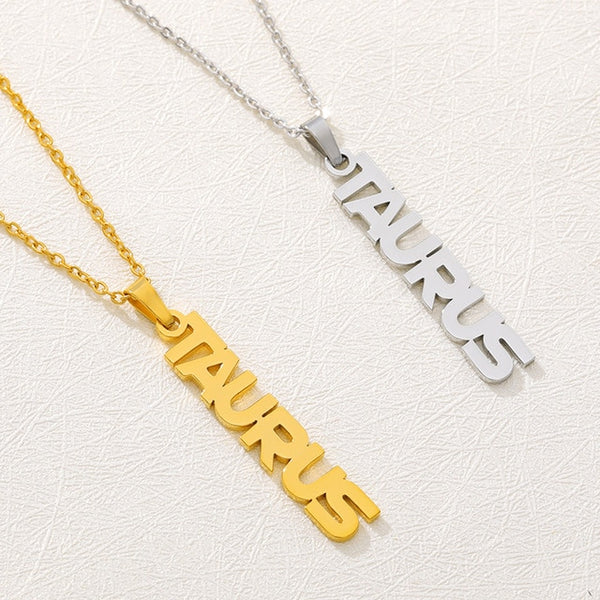 Statement Zodiac Pendant Necklace