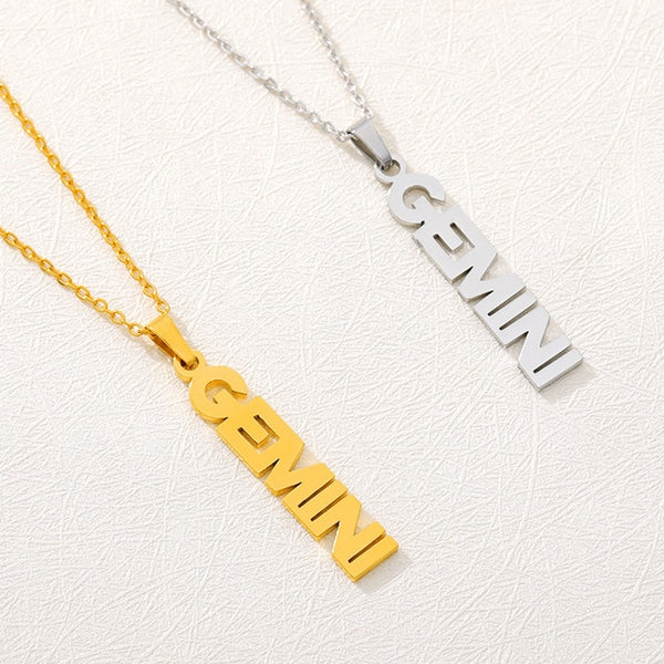 Statement Zodiac Pendant Necklace