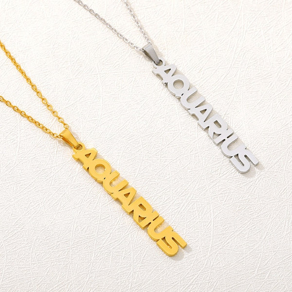 Statement Zodiac Pendant Necklace
