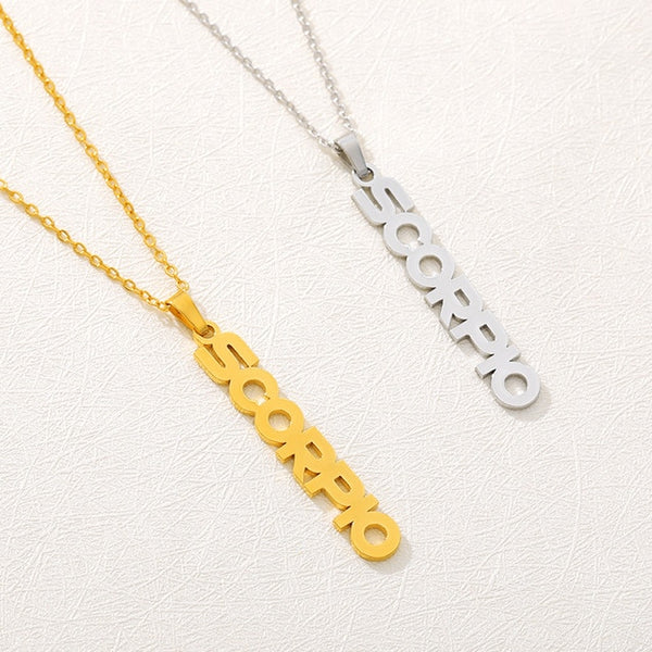 Statement Zodiac Pendant Necklace